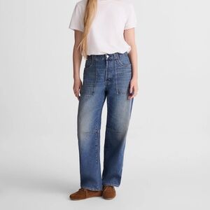 Madewell The Darted Barrel-Leg Jean 27